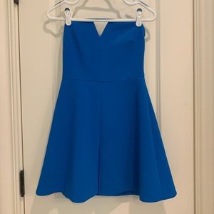 Likely Blue Strapless Minidress